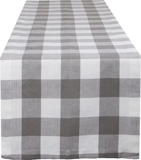 DII Cotton Buffalo Check Table Runner